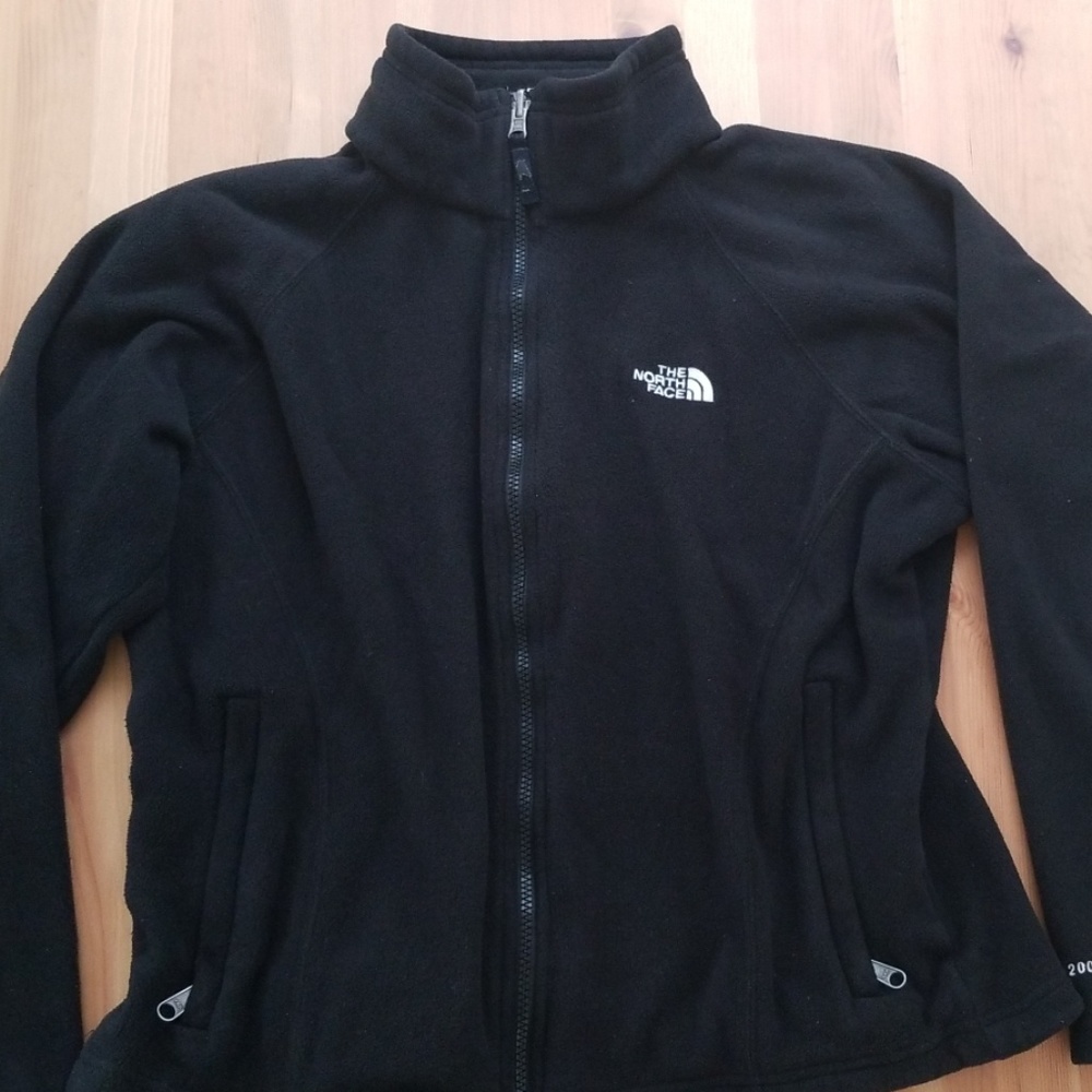 Women's black fleece shell